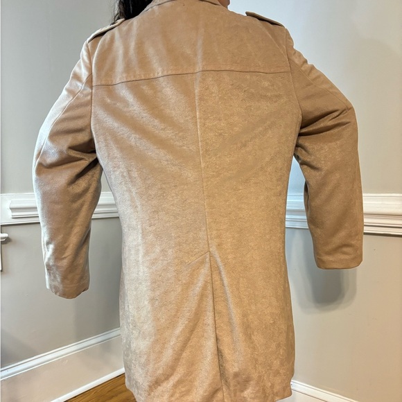 ISO Men - Womens 70’s Vintage Button Down Trench Coat‎ with stripe lining - Picture 5 of 9